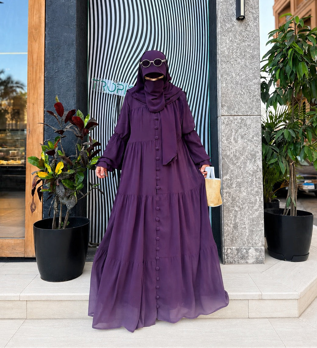 VERONA DRESS Velvet Purple